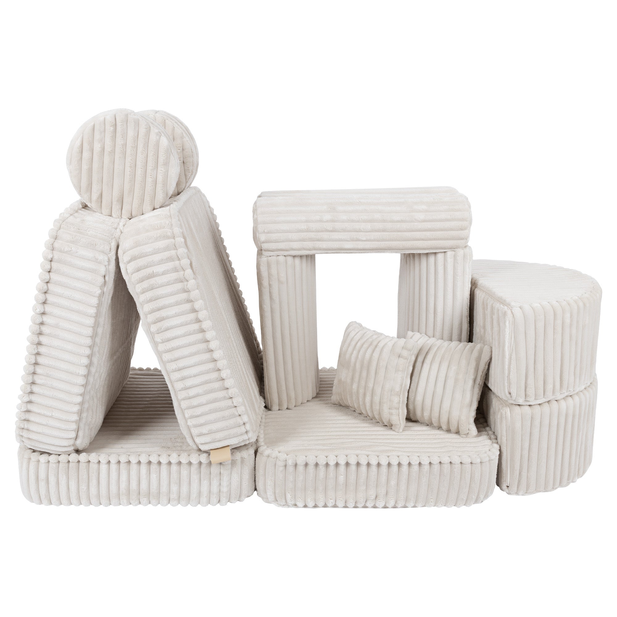 Meowbaby Churros Pocket Sofa Max Cotton Candy White