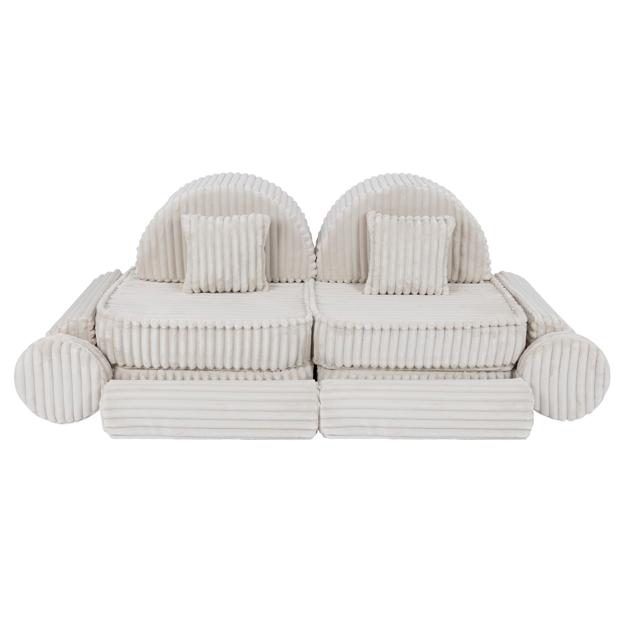 Meowbaby Churros Pocket Sofa Max Cotton Candy White