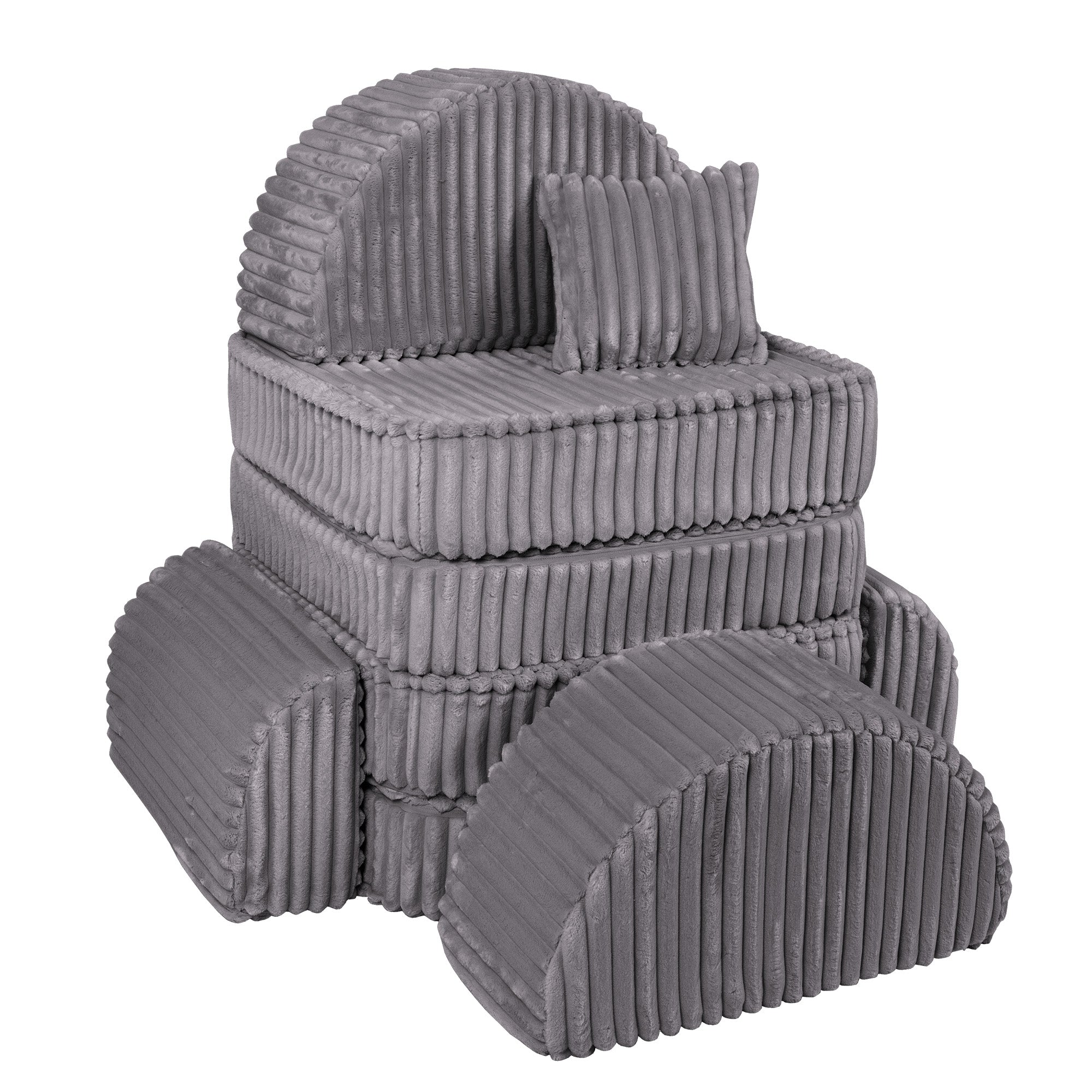 Meowbaby Churros Pocket Sofa Max Jurassic Grey