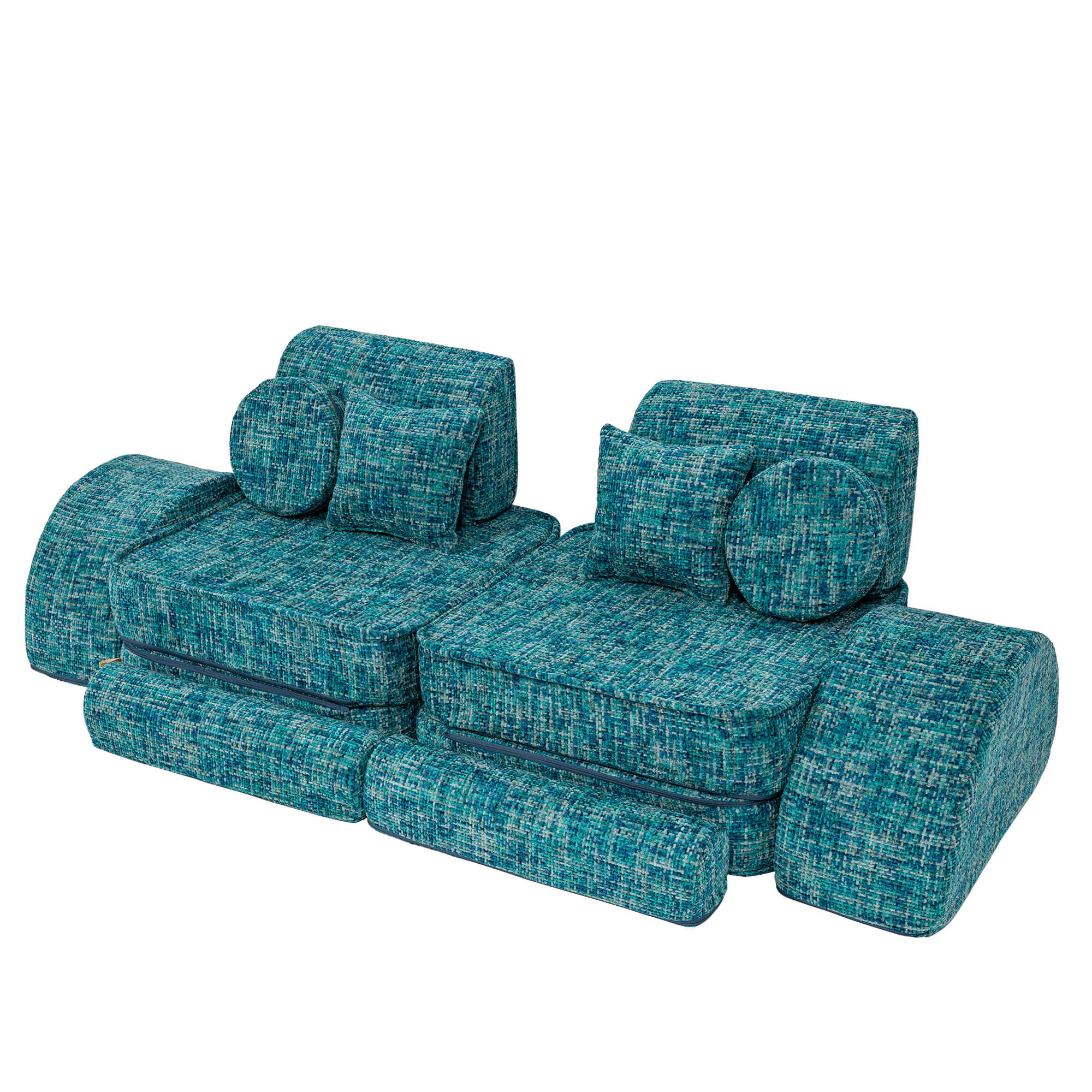 Meowbaby Tangle Pocket Sofa Max Lagoon Blue