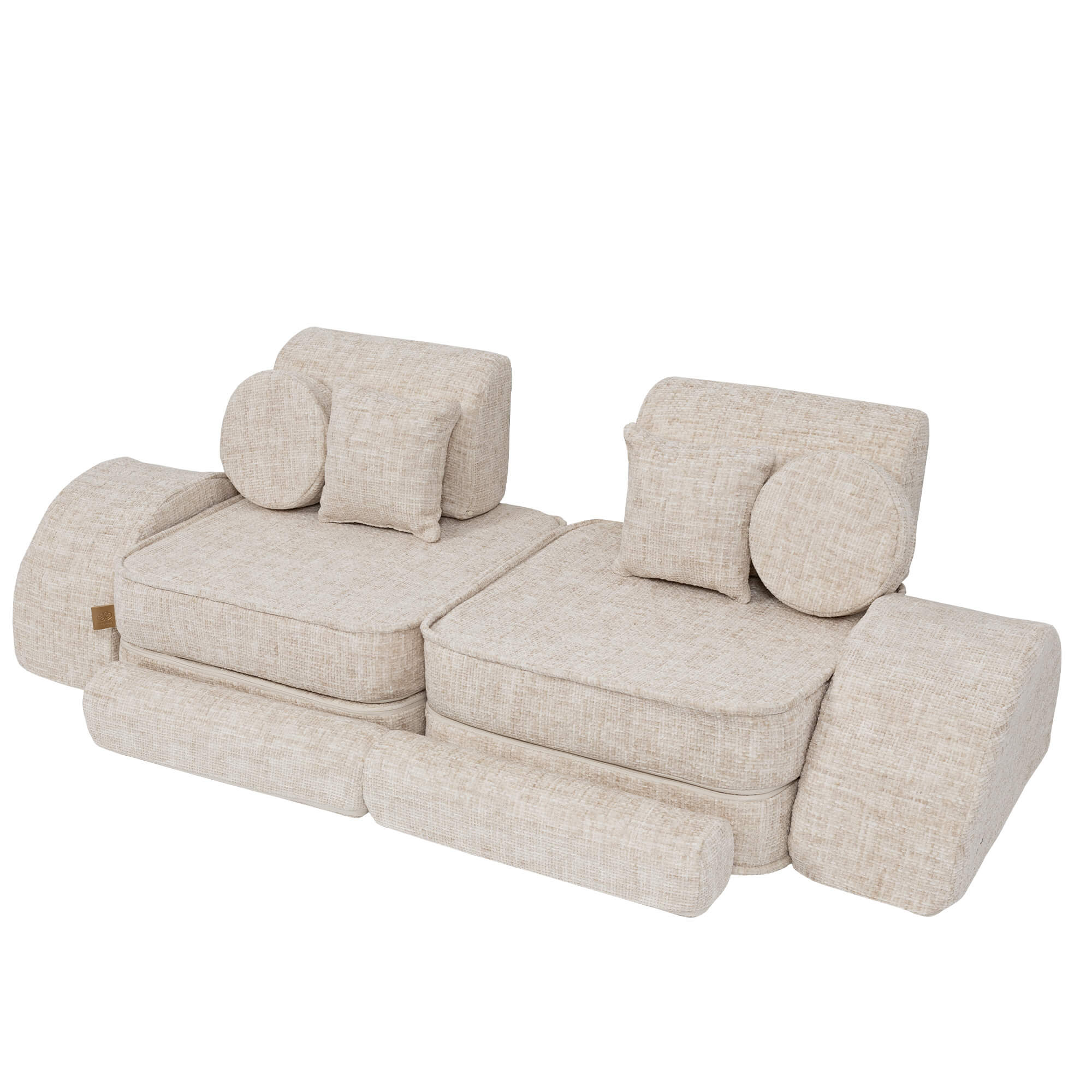 Meowbaby Tangle Pocket Sofa Max Marshmallow Beige