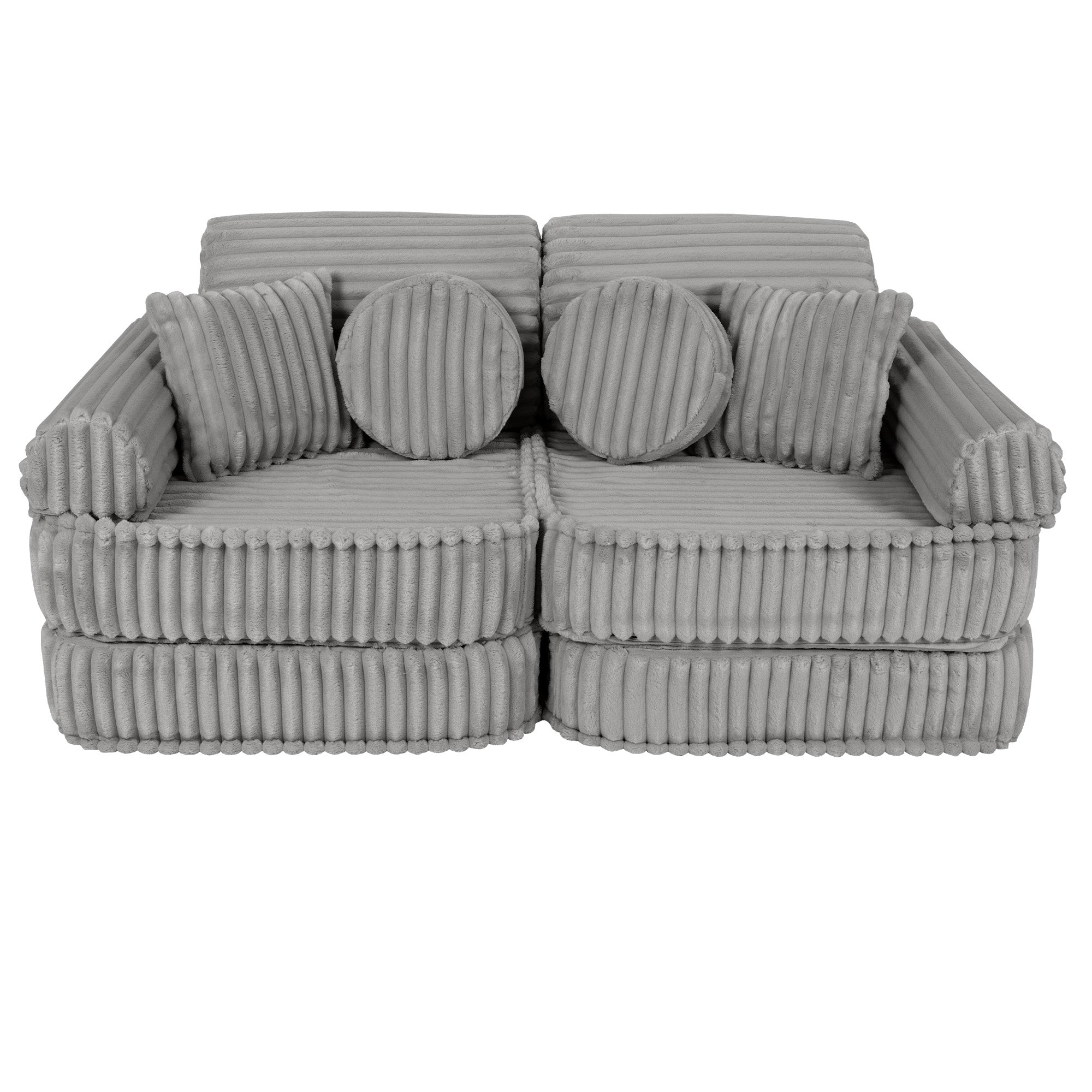 Meowbaby Churros Pocket Sofa Plus Moon Dust Grey