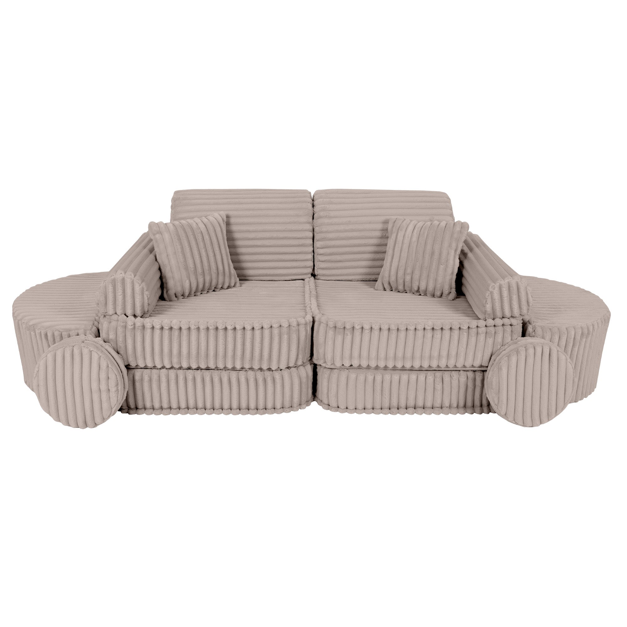 Meowbaby Churros Pocket Sofa Max Pebble Beige