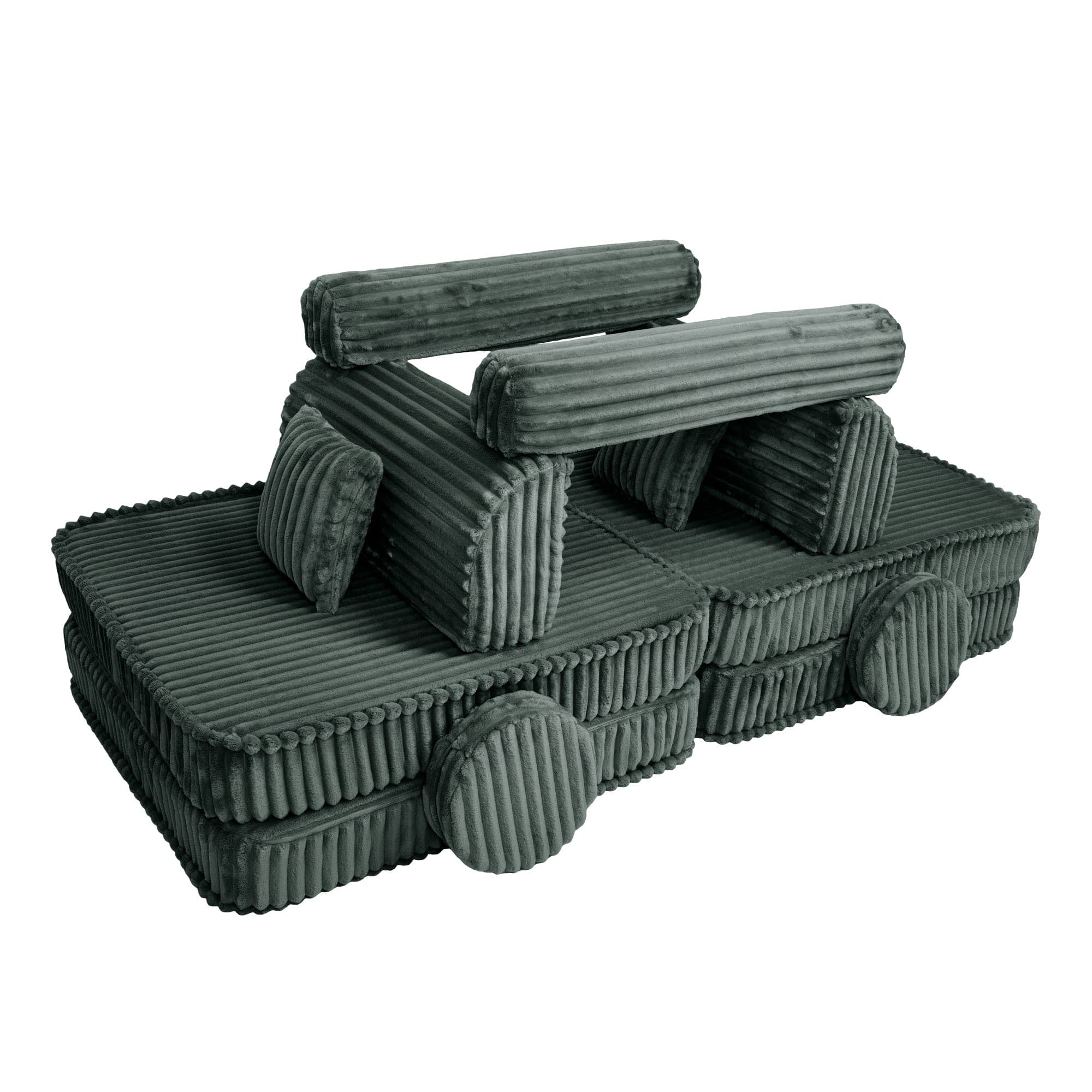 Meowbaby Kids Play Sofa - Modular Play Couch | 10 Pieces | Churros