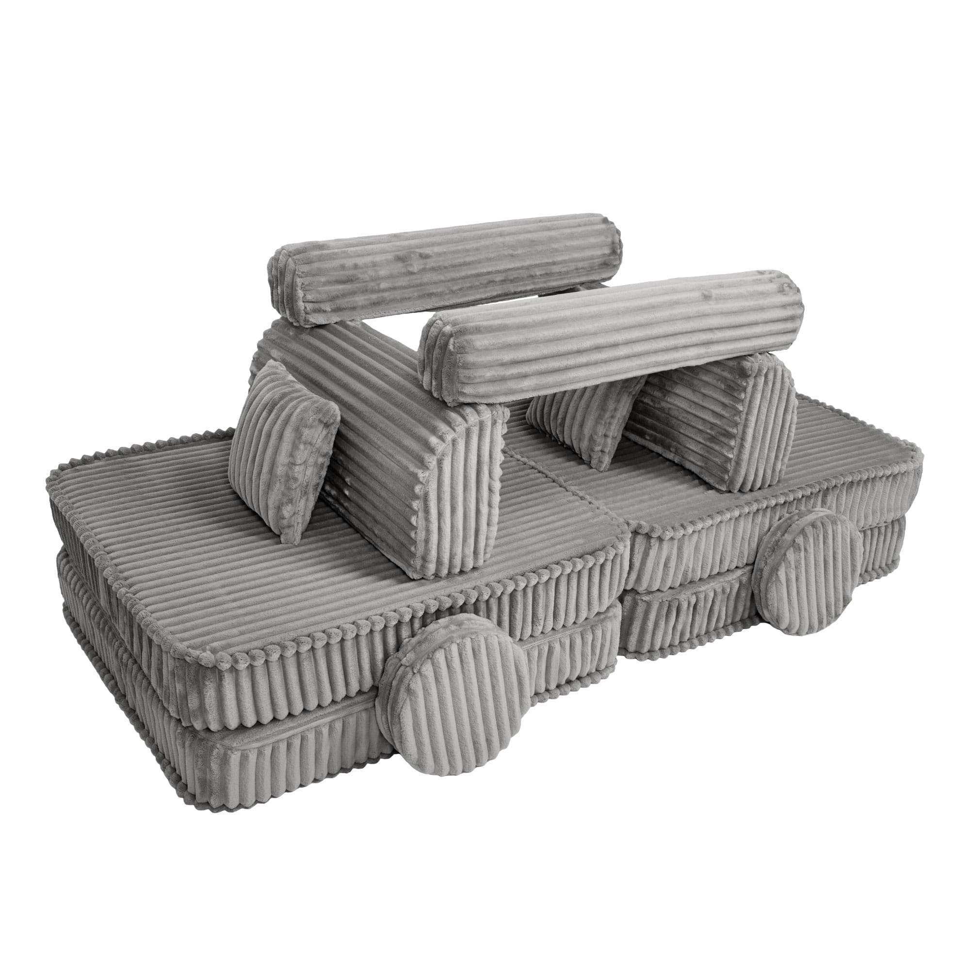 Meowbaby Kids Play Sofa - Modular Play Couch | 10 Pieces | Churros