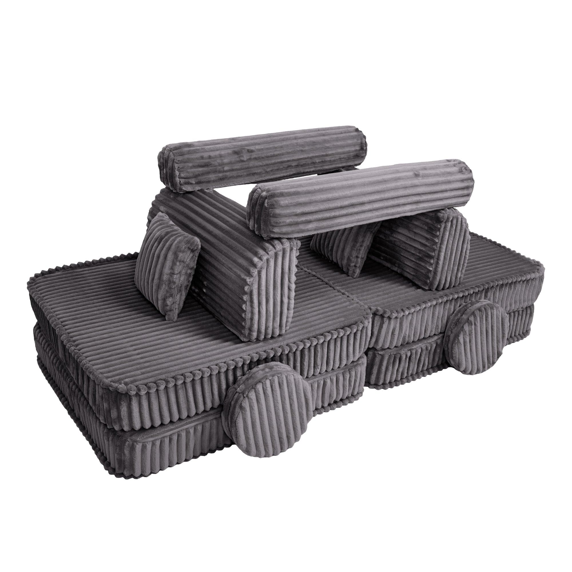 Meowbaby Kids Play Sofa - Modular Play Couch | 10 Pieces | Churros