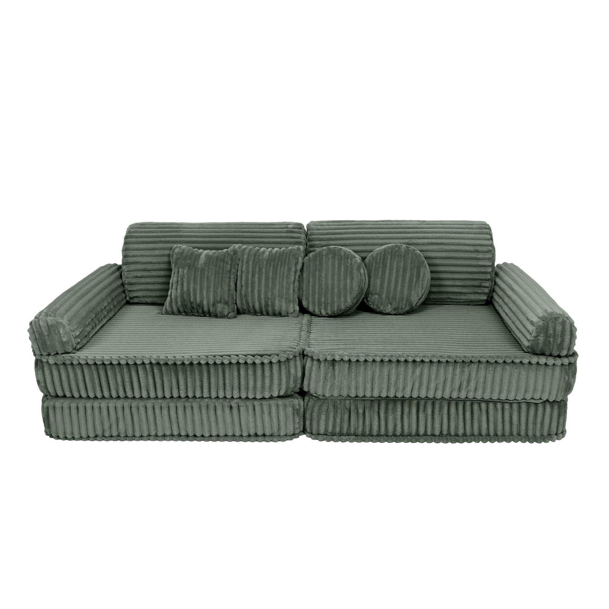 Meowbaby Kids Play Sofa - Modular Play Couch | 10 Pieces | Churros