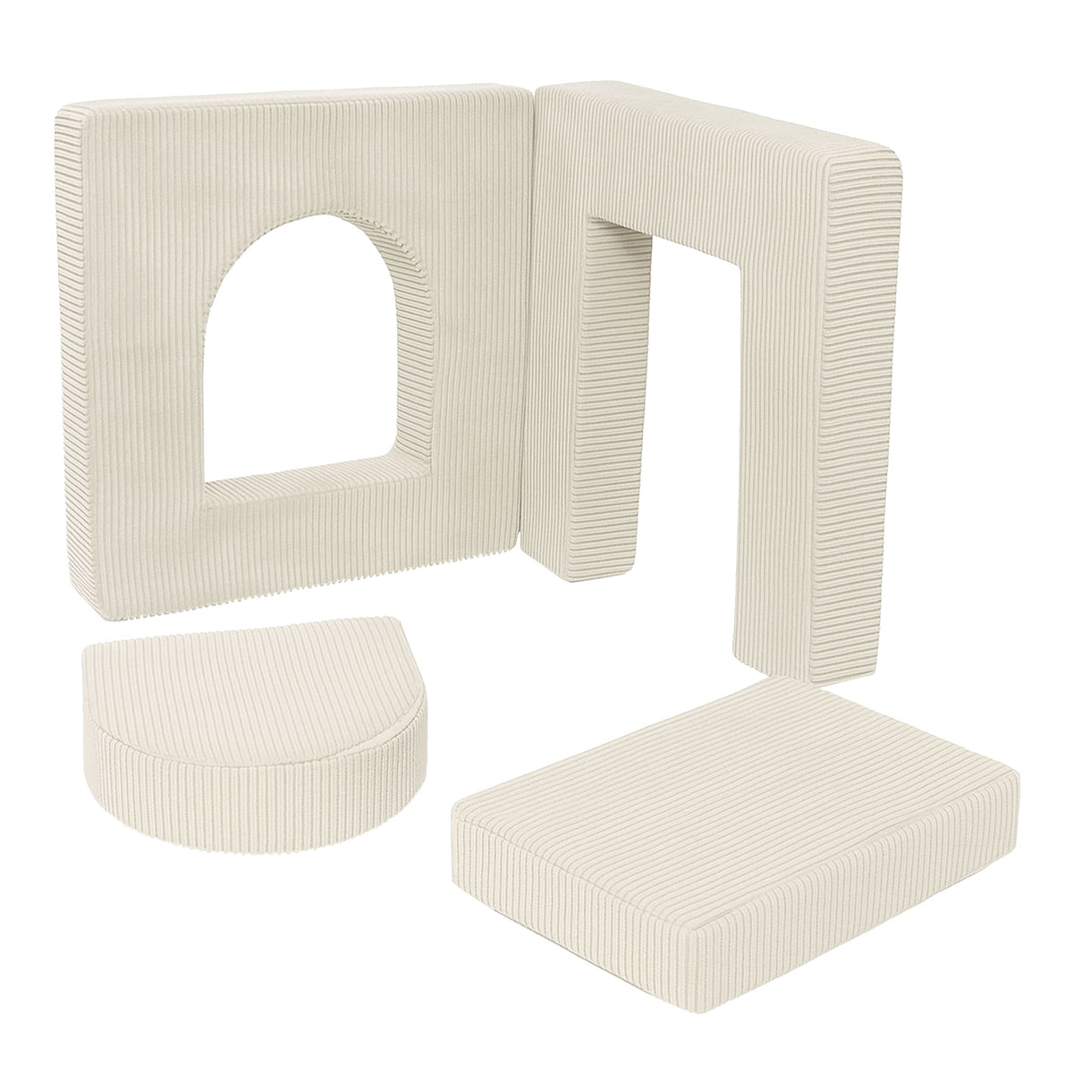 Aesthetic Soft Play Set for Toddlers | Foam Playground Archway | 4 Elements