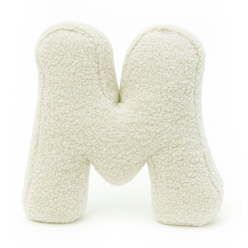 Meowbaby Alphabet Letter Pillow Cream | Bearly