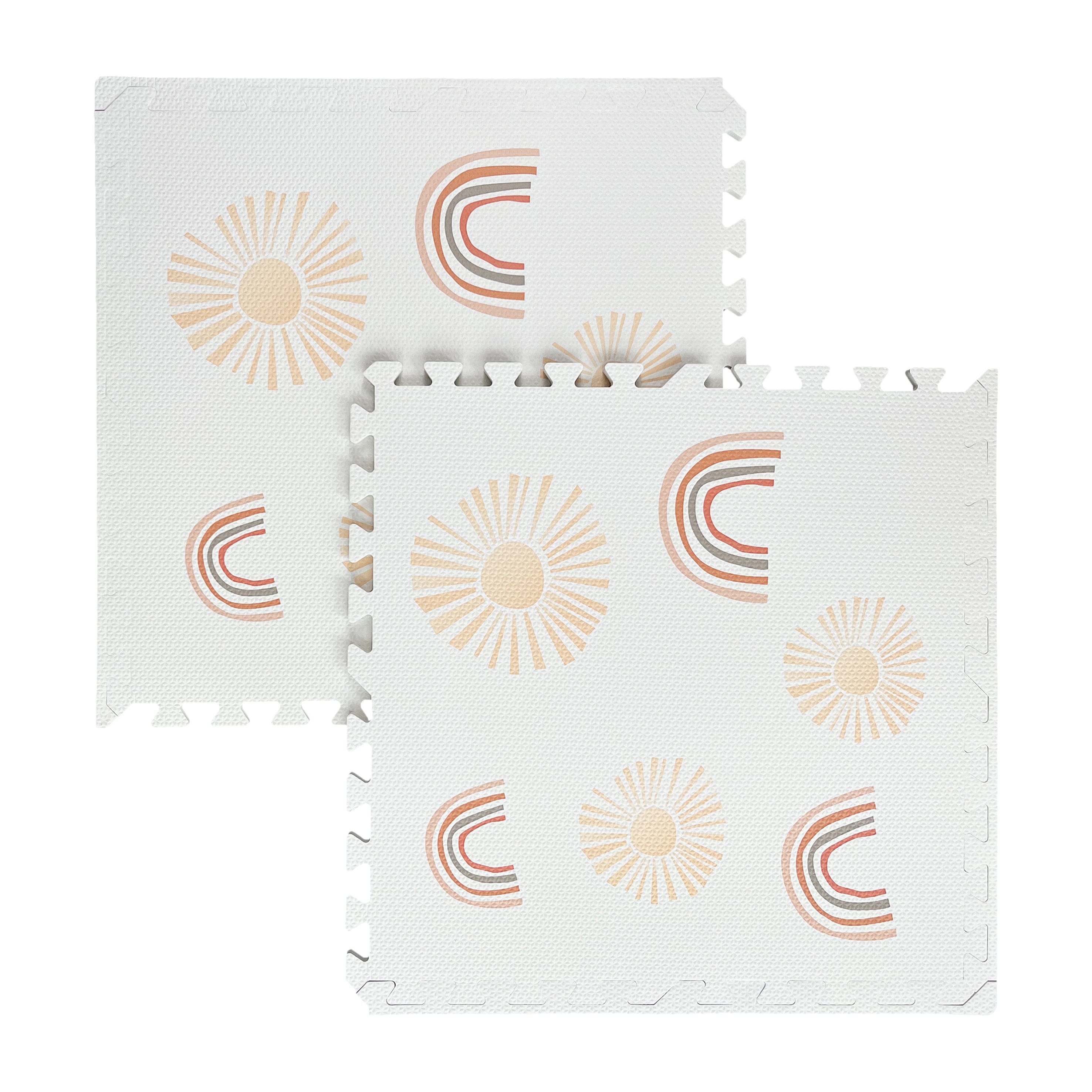 MeowBaby Foam Puzzle Mat – Beige Educational Mat | 6 elements