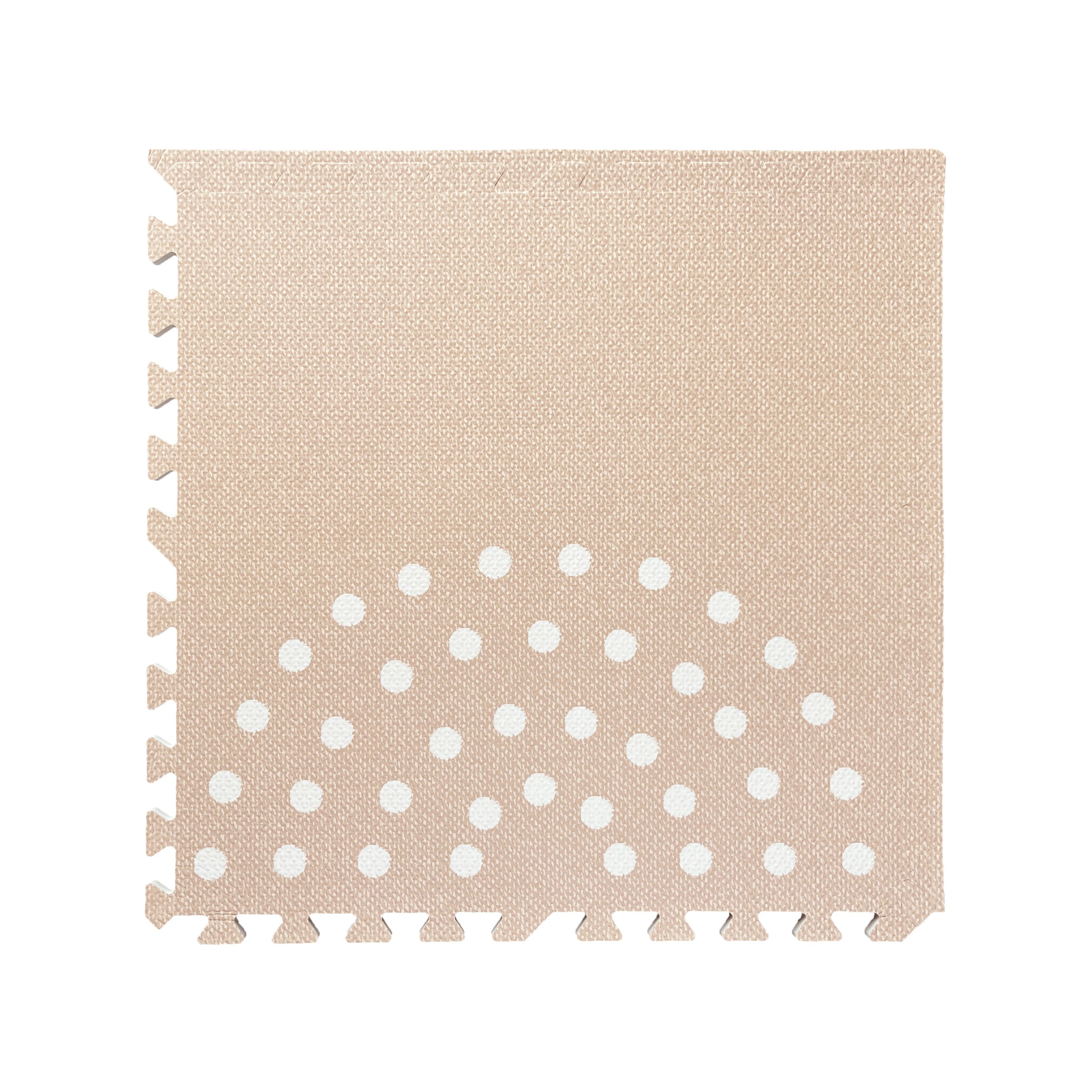 MeowBaby Foam Puzzle Mat – Beige Educational Mat | 6 elements