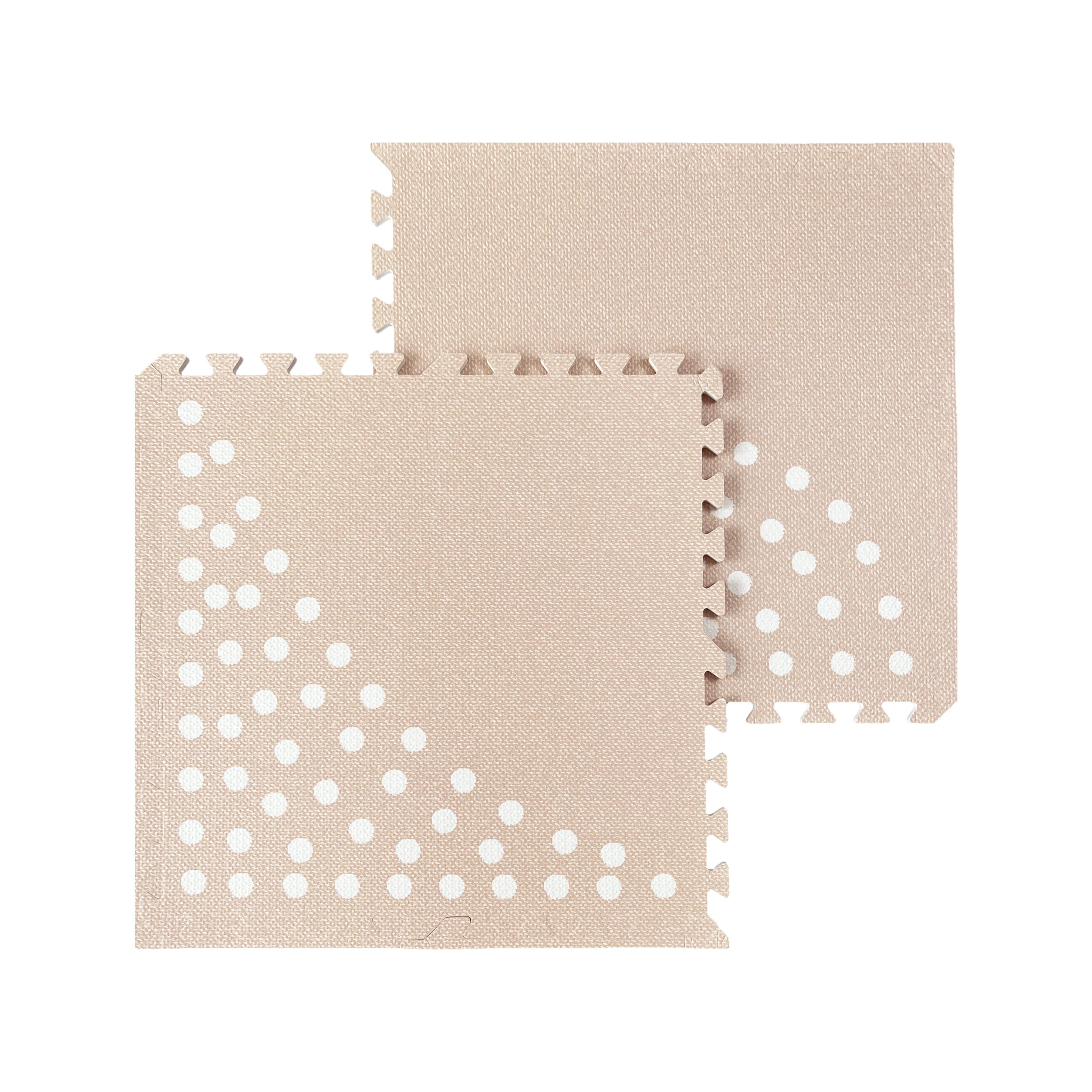 MeowBaby Foam Puzzle Mat – Beige Educational Mat | 6 elements