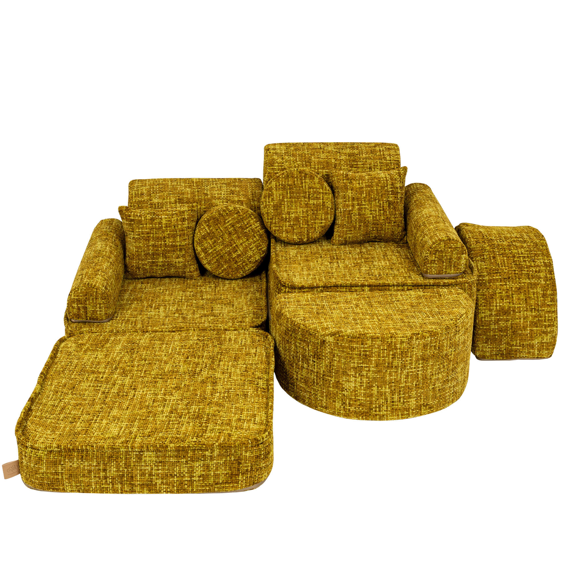 Meowbaby Tangle Pocket Sofa Max Honey Mustard