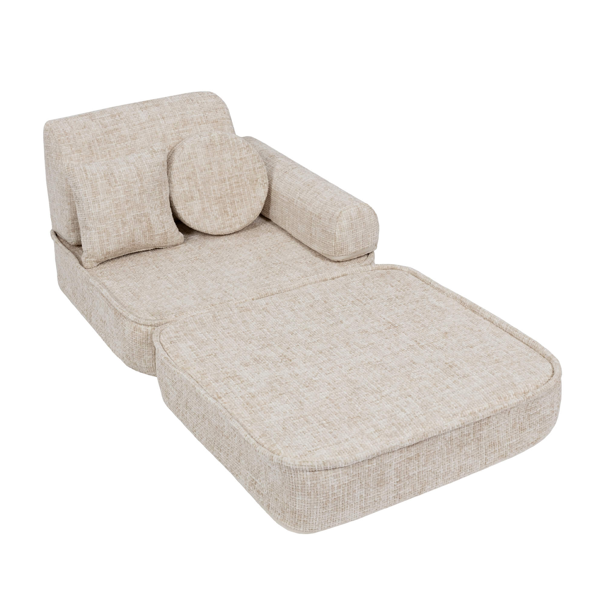 Meowbaby Tangle Pocket Sofa Plus Marshmallow Beige