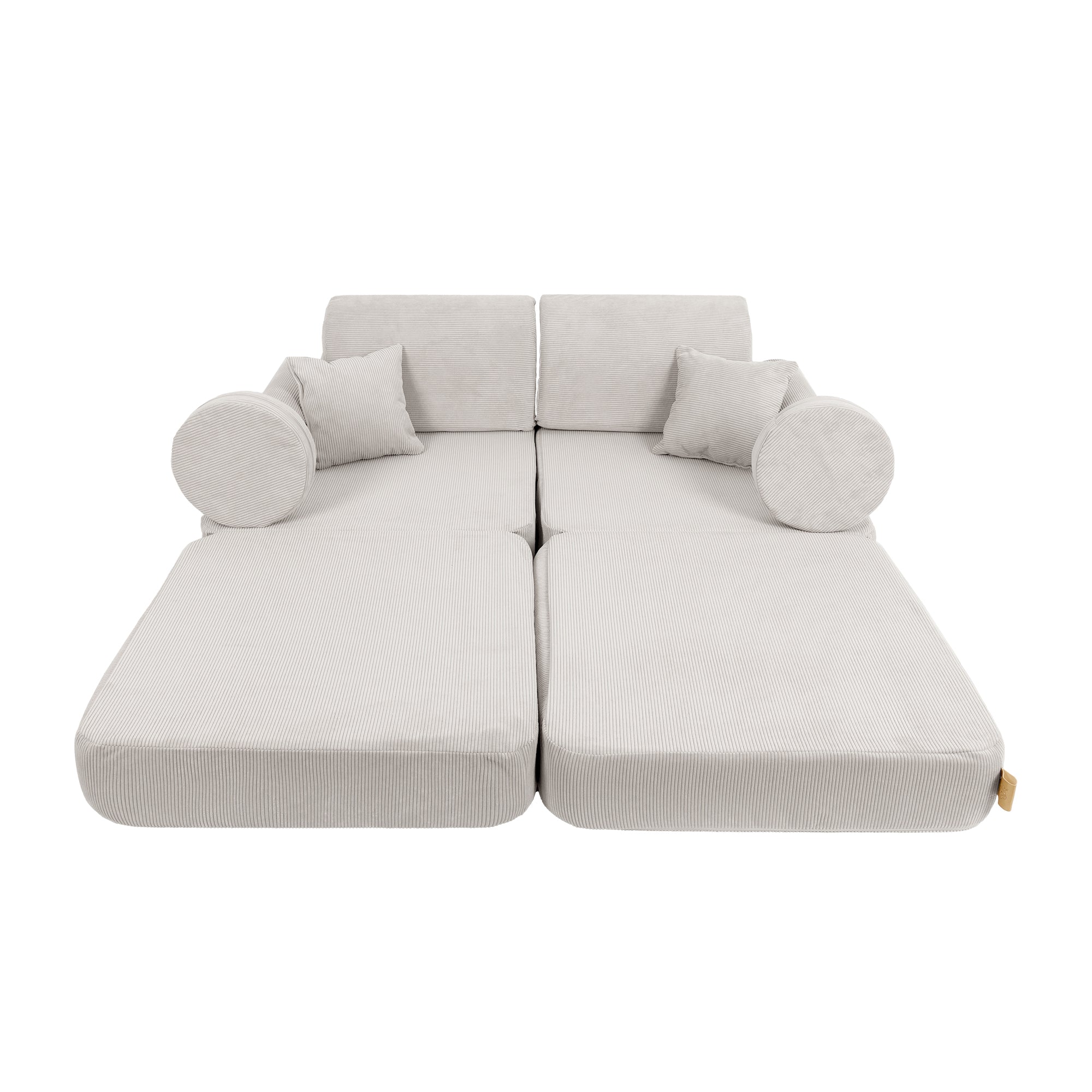 MeowBaby Slimcord Play Sofa Plus – Modular Kids Play Sofa Bed | 10 Pieces