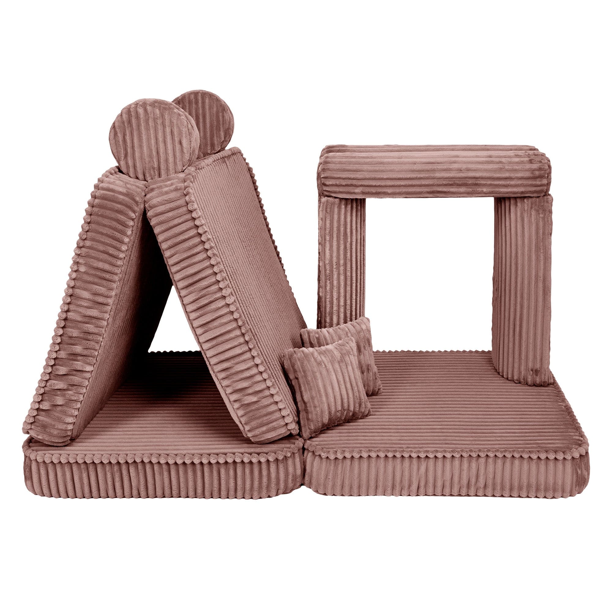 Meowbaby Kids Play Sofa - Modular Play Couch | 10 Pieces | Churros