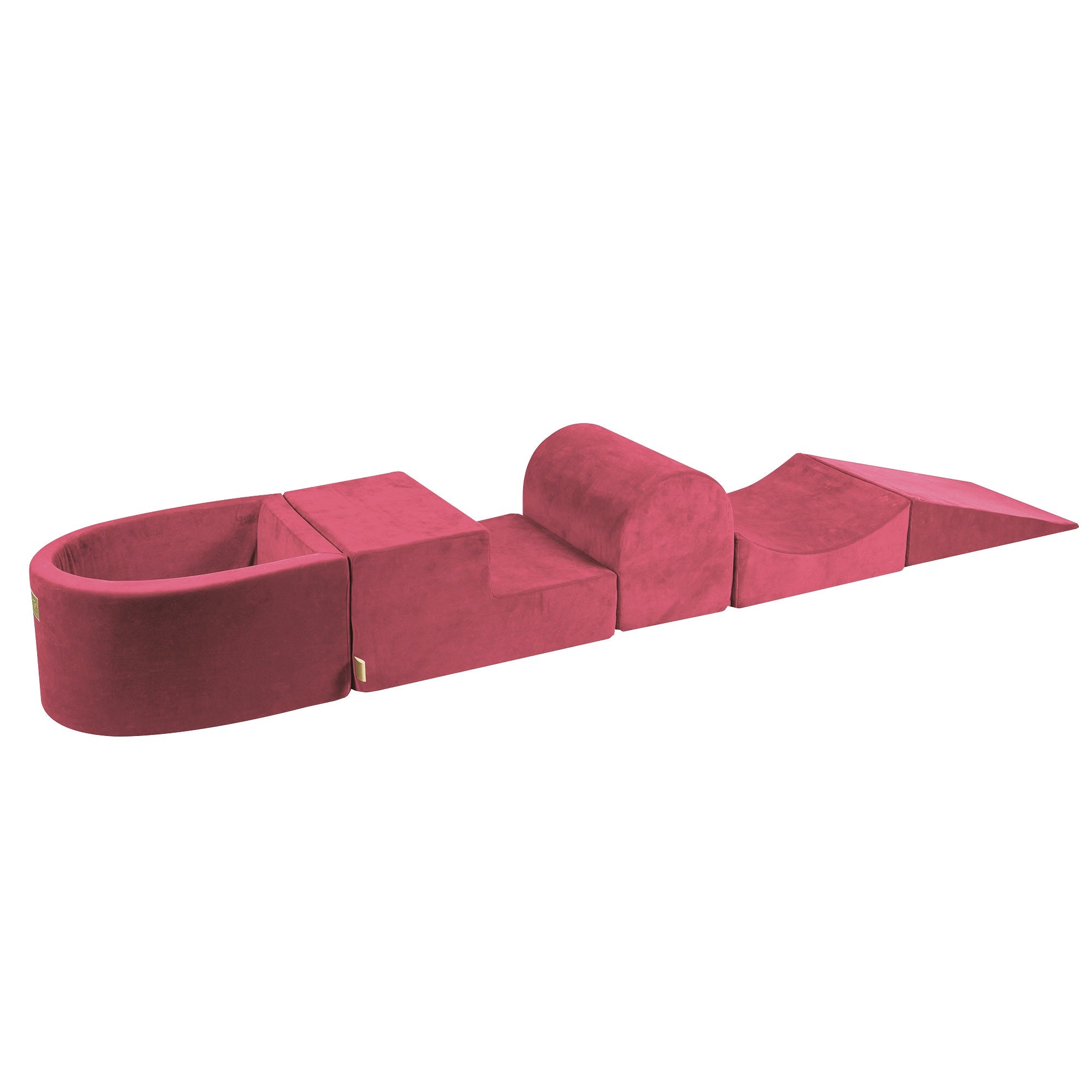 Velvet Kids Foam Climbing Blocks Raspberry Red - Baby Soft Play Set