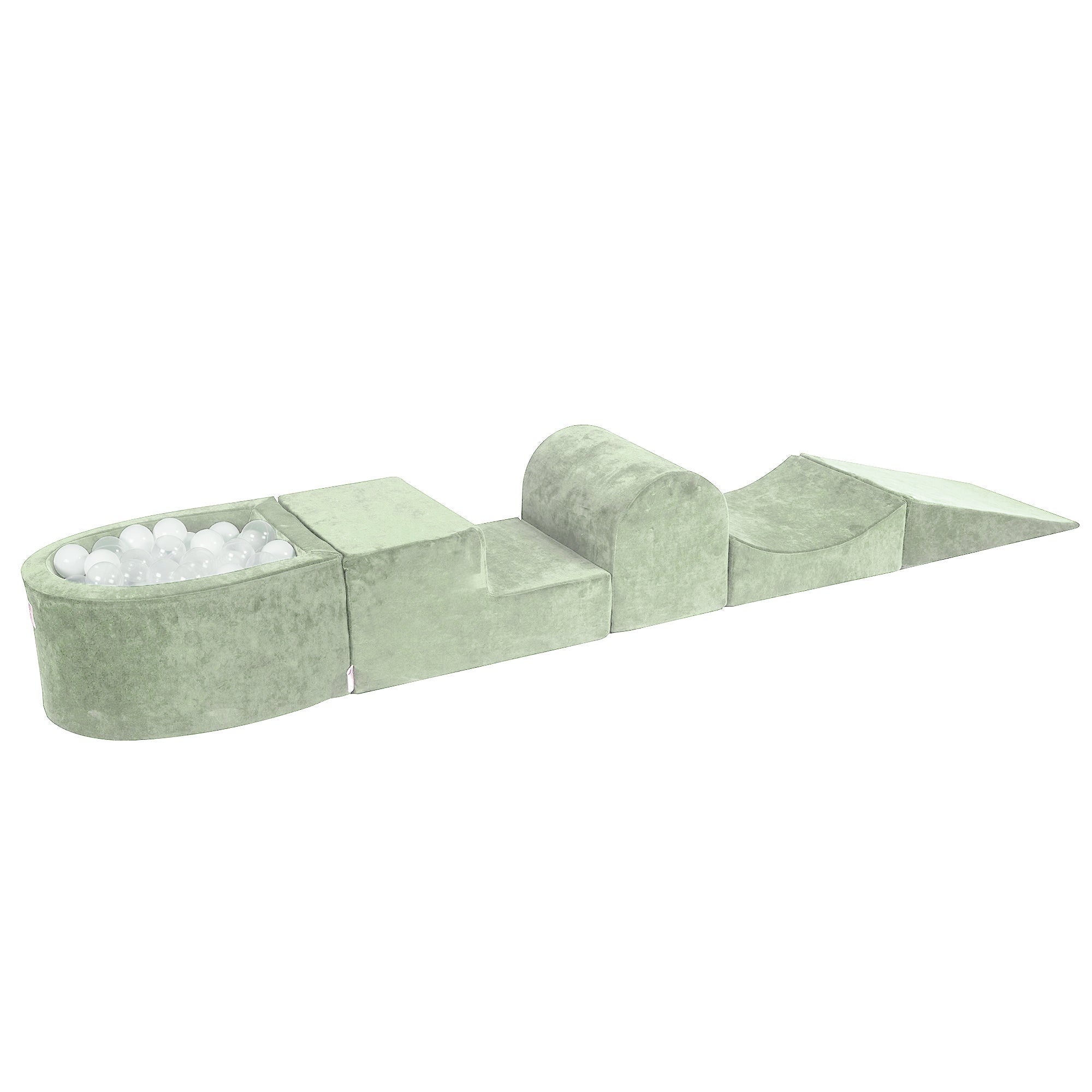 Velvet Kids Foam Climbing Blocks Sage Green - Baby Soft Play Set