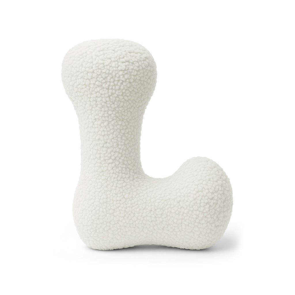 Meowbaby Alphabet Letter Pillow Off White | Bearly