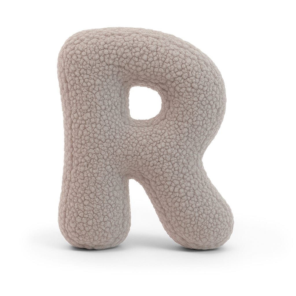 Meowbaby Alphabet Letter Pillow Light Gray | Bearly