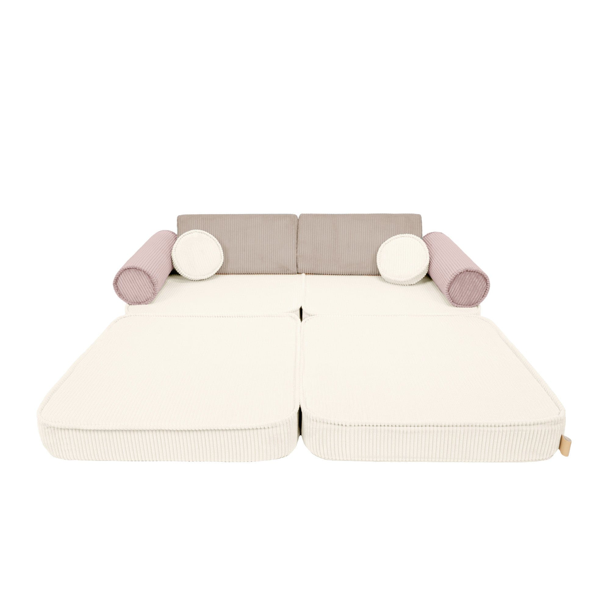 Meowbaby Modular Kids Sofa – 8 Pieces | Aesthetic Latte Macchiato 