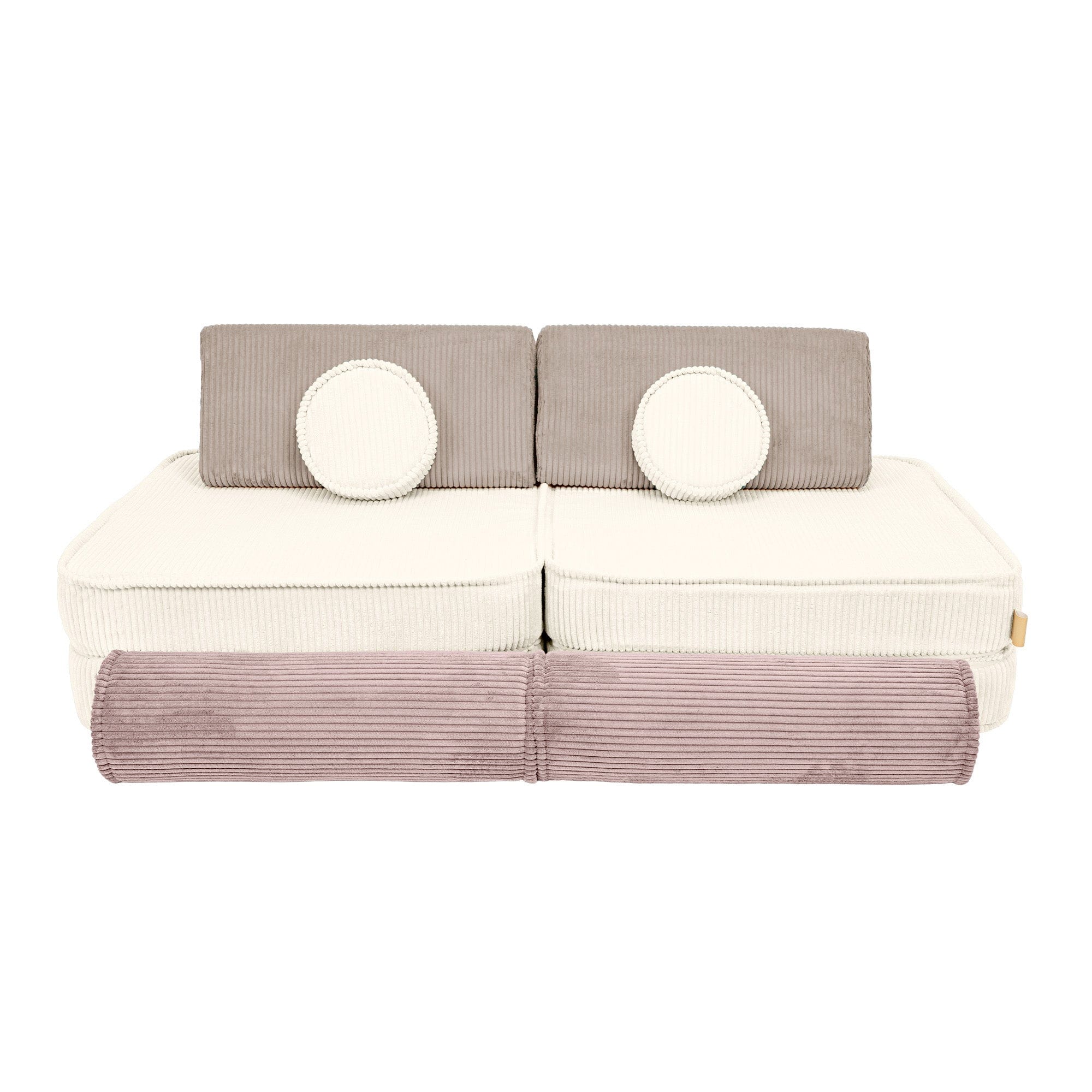 Meowbaby Modular Kids Sofa – 8 Pieces | Aesthetic Latte Macchiato 