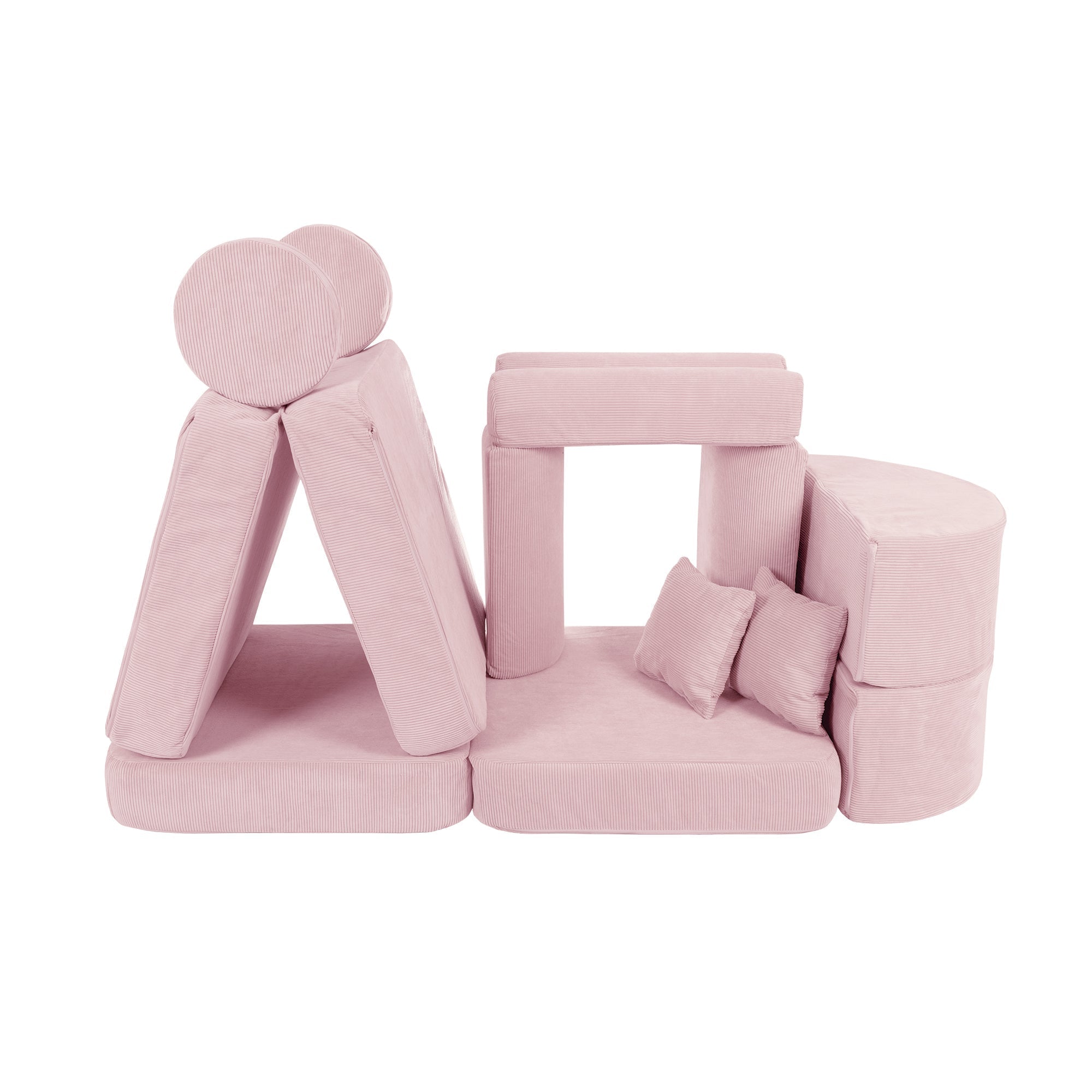 MeowBaby Slimcord Play Sofa Max – Modular Kids Play Sofa Bed | 12 Pieces